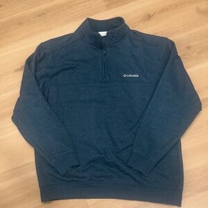 Columbia Men's Dark Blue Zip-Up Sweater